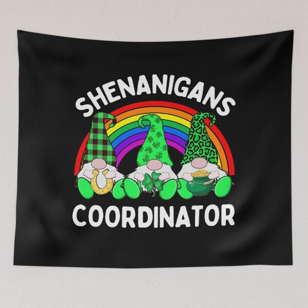 Item preview, Shenanigans Coordinator 3 Cute Irish Gnome Leprechauns Green Shamrocks  designed and sold by funnytshirtemp.