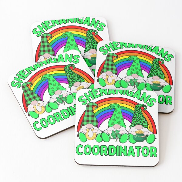 Item preview, Shenanigans Coordinator 3 Cute Irish Gnome Leprechauns Green Shamrocks  designed and sold by funnytshirtemp.