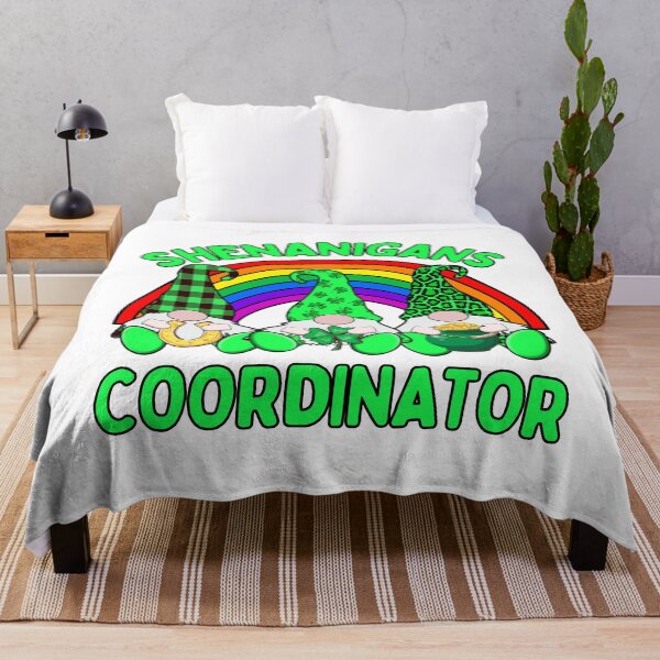 Item preview, Shenanigans Coordinator 3 Cute Irish Gnome Leprechauns Green Shamrocks designed and sold by funnytshirtemp.