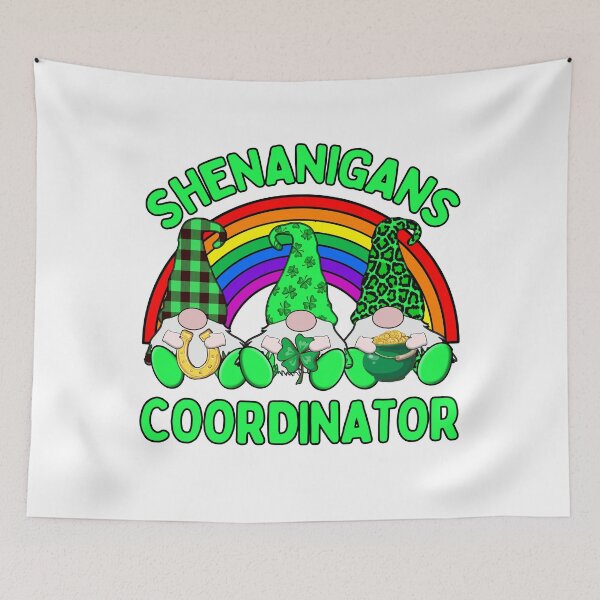 Item preview, Shenanigans Coordinator 3 Cute Irish Gnome Leprechauns Green Shamrocks  designed and sold by funnytshirtemp.