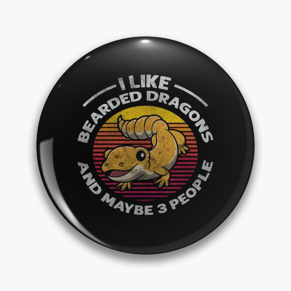 Item preview, I Like Bearded Dragons and Maybe 3 People Retro Lizard Lover designed and sold by Trendy Valley .