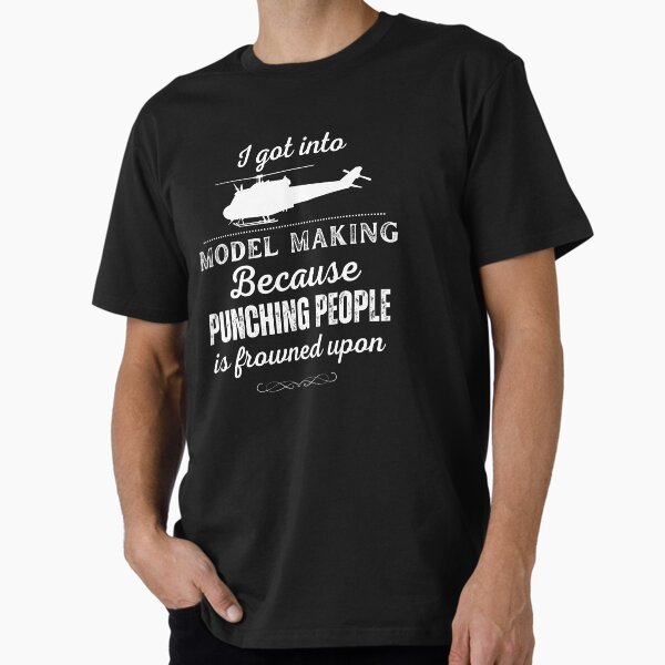 Item preview, Model Making Because Punching People is Frowned Upon (Helicopter design) designed and sold by INFIDEL.