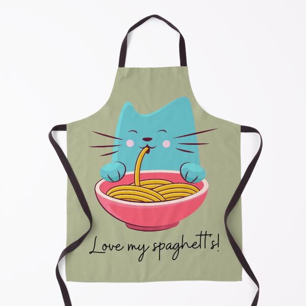 Item preview, Love My Spaghett's. For a cat and spaghetti lover, for a restaurant, for a chef. designed and sold by Wentoo.