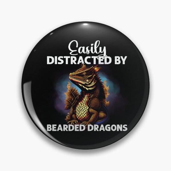 Item preview, Easily Distracted By Bearded Dragons Funny Lizard Lover  designed and sold by Trendy Valley .