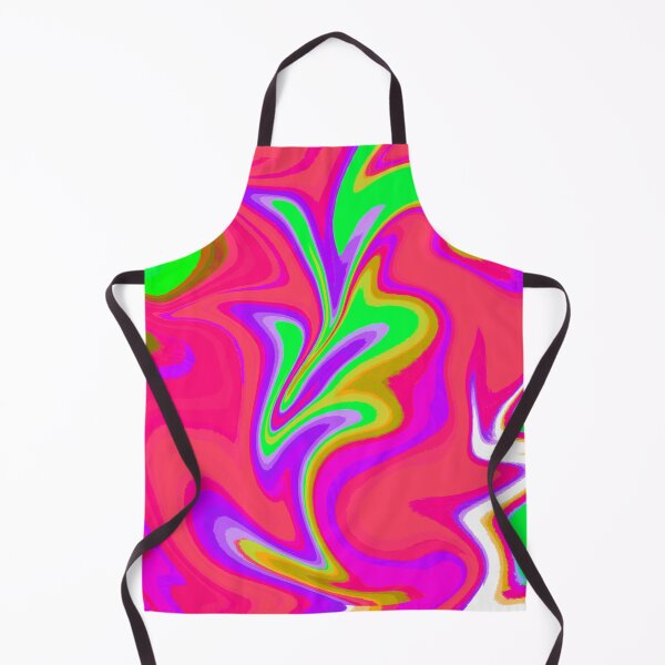 Item preview, Modern Swirl Abstract Pattern Neon Tones, Neon Green, Neon Pink, White, Green and Hot Pink Design designed and sold by theprintedclub.