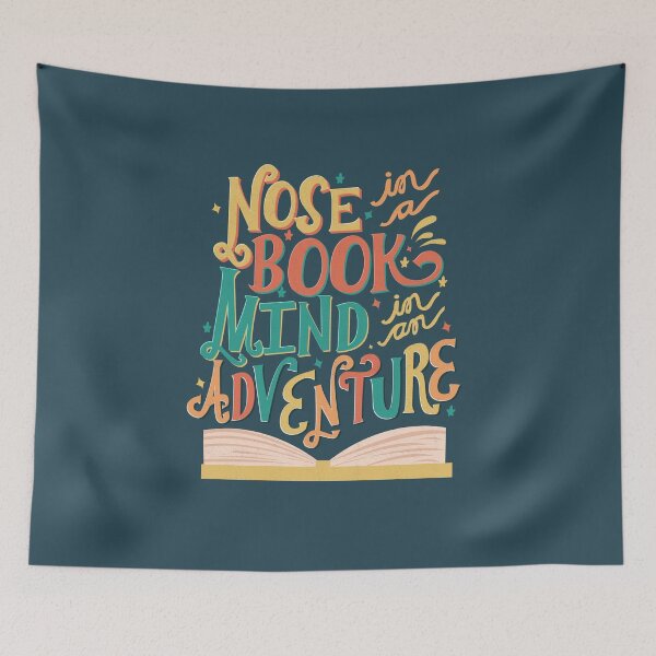 Item preview, Nose In A Book, Mind in an Adventure  designed and sold by abbymalagaART.