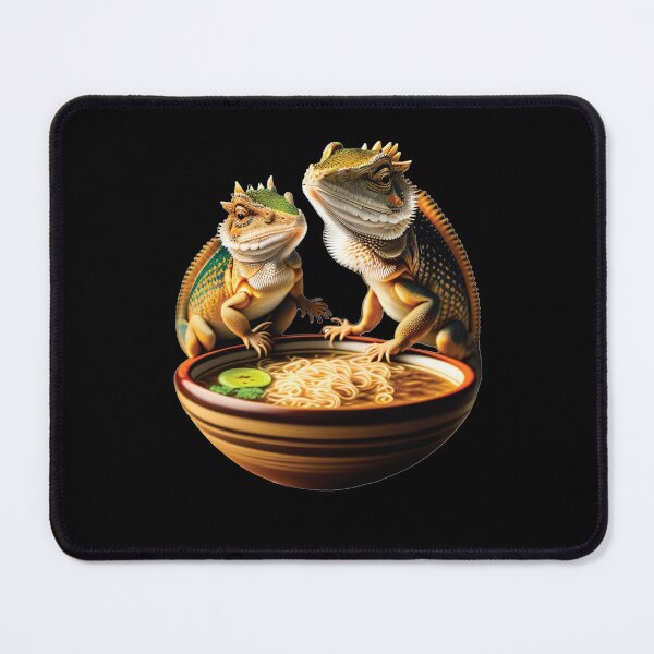 Item preview, Funny Bearded Dragon with Ramen Noodles Bowl designed and sold by Trendy Valley .