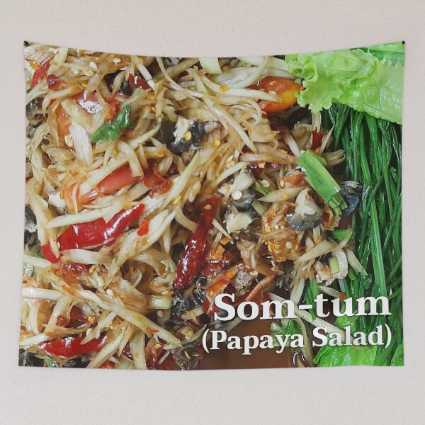 Item preview, Som-Tum (Papaya Salad) designed and sold by Roninlibra.