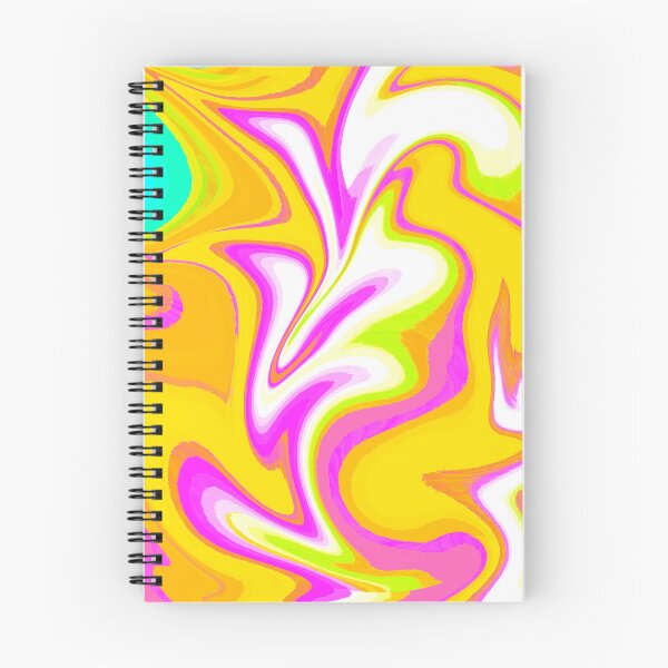 Item preview, Modern Swirl Abstract Pattern Neon Tones, Neon Green, Orange, Neon Yellow, Neon Blue, White, Red and Hot Pink Design designed and sold by theprintedclub.
