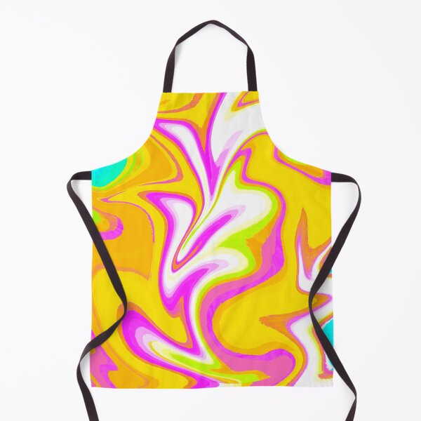 Item preview, Modern Swirl Abstract Pattern Neon Tones, Neon Green, Orange, Neon Yellow, Neon Blue, White, Red and Hot Pink Design designed and sold by theprintedclub.