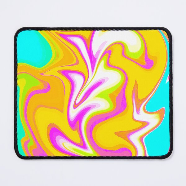 Item preview, Modern Swirl Abstract Pattern Neon Tones, Neon Green, Orange, Neon Yellow, Neon Blue, White, Red and Hot Pink Design designed and sold by theprintedclub.