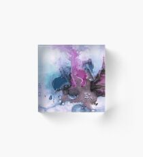 Abstract Watercolor Painting Acrylic Block