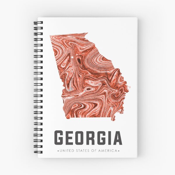 Item preview, Georgia Map Art Abstract in Brown designed and sold by Studio Grafiikka.
