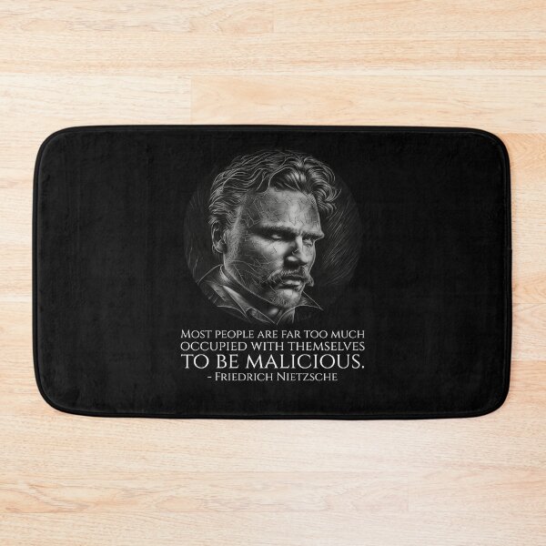 Item preview, Friedrich Nietzsche Quote - Most people are far too much occupied with themselves to be malicious. - Philosophy designed and sold by Styrman.