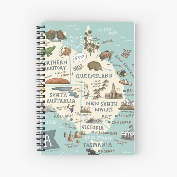 Item preview, Map of Australia designed and sold by Those Pencil Shavings.