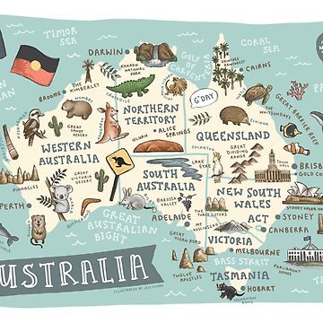 Imagen de la obra Mapa de Australia de Those Pencil Shavings