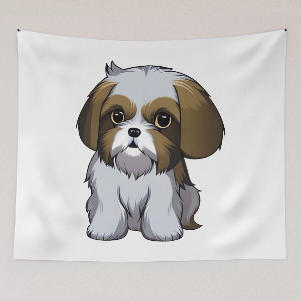 Item preview, Cute Shih Tzu Puppy, cartoon drawing, Ai Generated Art  designed and sold by ACC .