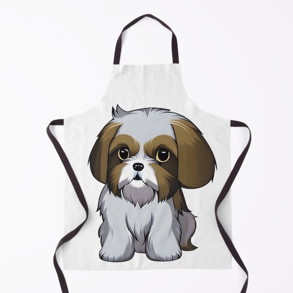 Item preview, Cute Shih Tzu Puppy, cartoon drawing, Ai Generated Art designed and sold by ACC .