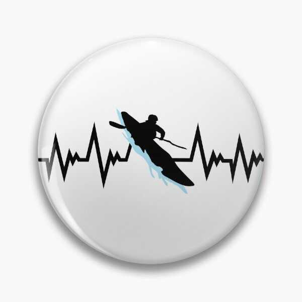 Item preview, Whitewater Kayaking, Kayking, Whitewater Kayaking Pulse Heartbeat designed and sold by claudiasartwork.