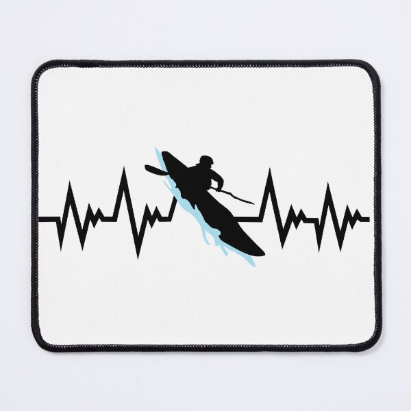 Item preview, Whitewater Kayaking, Kayking, Whitewater Kayaking Pulse Heartbeat designed and sold by claudiasartwork.