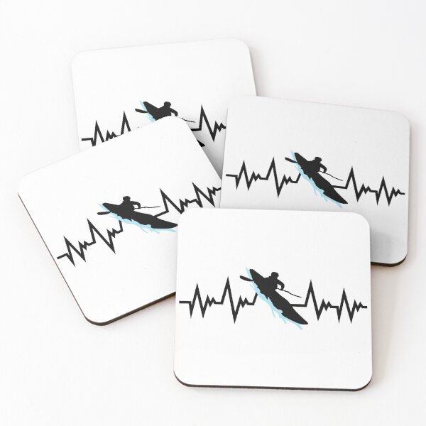 Item preview, Whitewater Kayaking, Kayking, Whitewater Kayaking Pulse Heartbeat designed and sold by claudiasartwork.