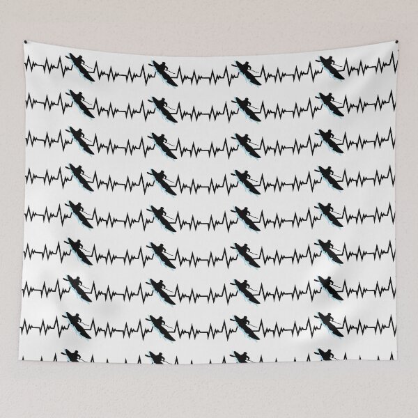 Item preview, Whitewater Kayaking, Kayking, Whitewater Kayaking Pulse Heartbeat designed and sold by claudiasartwork.