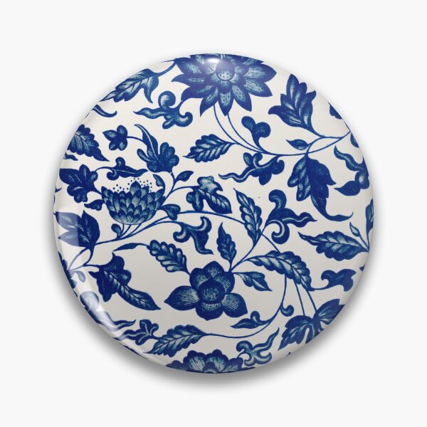 Item preview, Chinese blue flower pattern designed and sold by superbling.