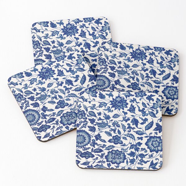 Item preview, Chinese blue flower pattern designed and sold by superbling.
