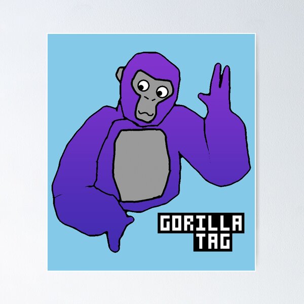 Gorilla tag in purple  Poster for Sale by S4rit4