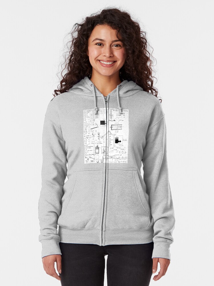 Alternate view of General Physics #General #Physics #GeneralPhysics Zipped Hoodie