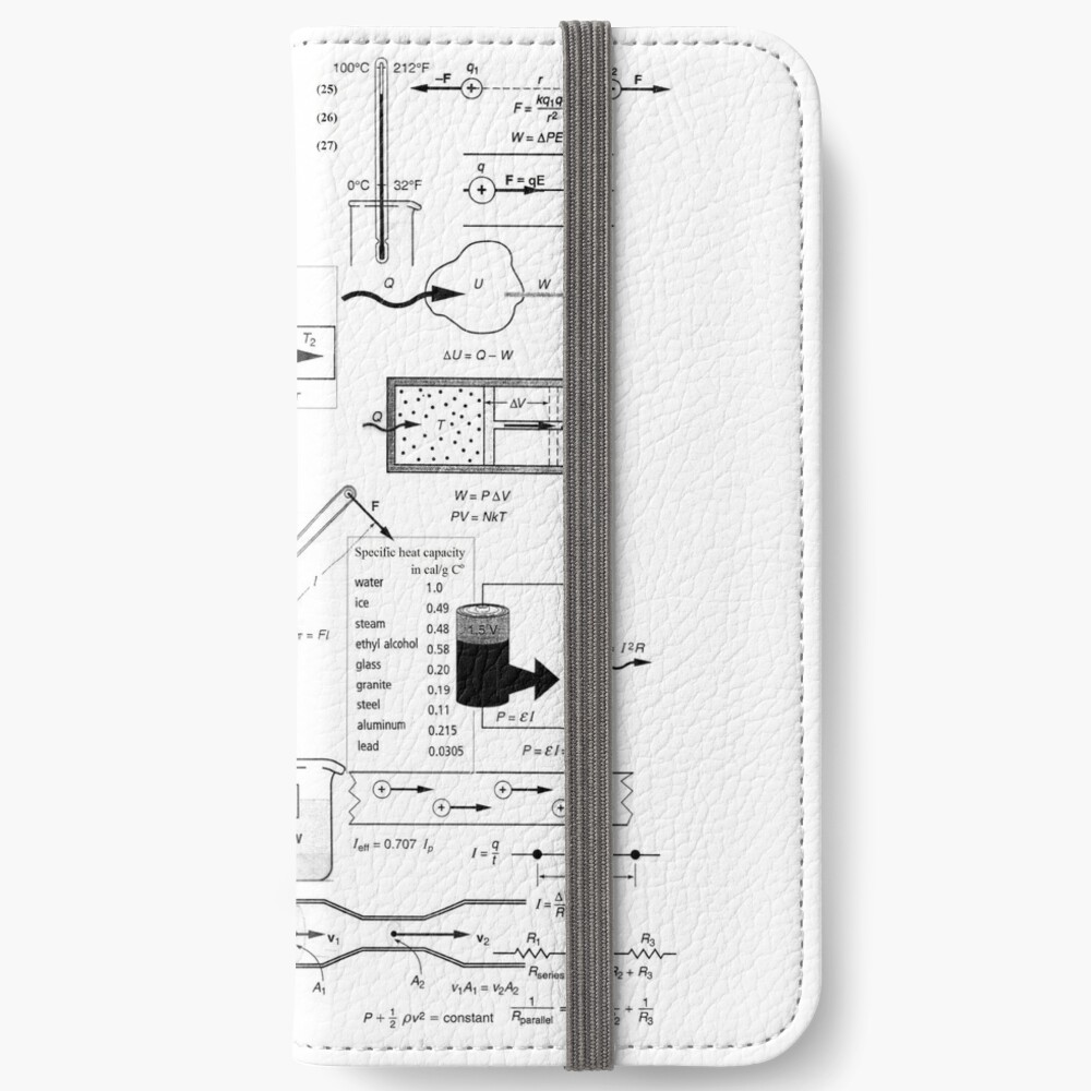 General Physics Formula Set, wallet,1000x,iphone_6s_wallet-pad,1000x1000,f8f8f8