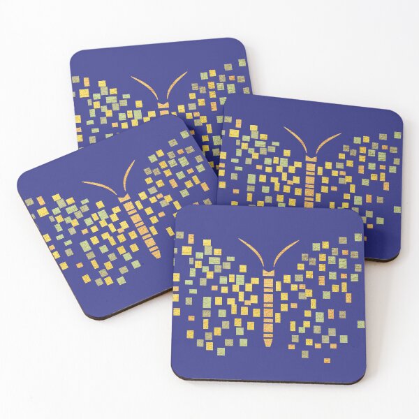 Item preview, Pixelated Golden Butterfly Pixel Art designed and sold by Anna Lemos.