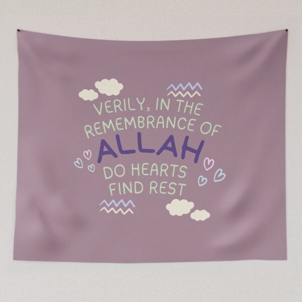 Item preview, Only, In The Remembrance Of Allah Do Hearts Find Rest designed and sold by HijabieUkhty.