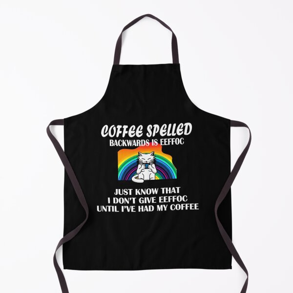Item preview, A Cat's Rainbow Wake-Up: No More EEFFOC : Coffee Spelled Backwards designed and sold by Custom Crest.