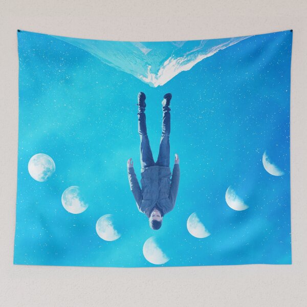 Item preview, Falling Upside Down around Moon Phases  designed and sold by Yasmine khalifa.