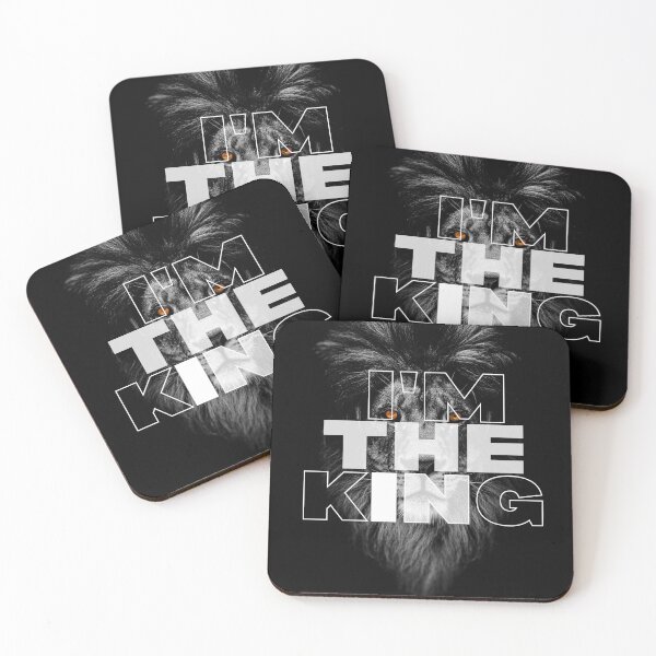 Item preview, I'm the KING Mindset Motivational Quote Lion designed and sold by hiunlimit.