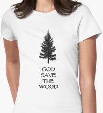 God Sae the Wood Women's Fitted T-Shirt