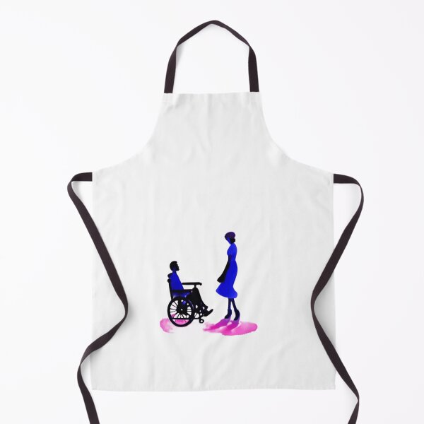 Item preview, A couple in love Valentine's Day with a disabled person in a wheelchair no background designed and sold by rockate.