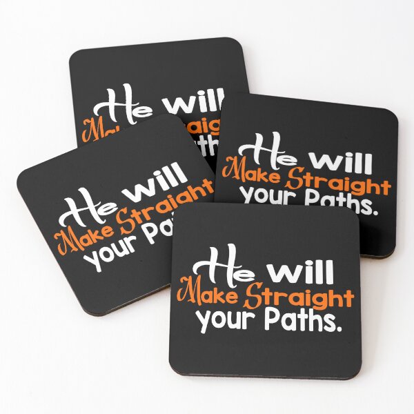 Item preview, Colorful He will make straight your paths Christian Design designed and sold by brixx rb.
