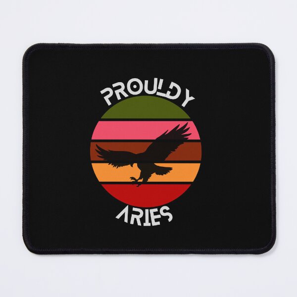 Item preview, White text Retro Aries horoscope designed and sold by Fermart.