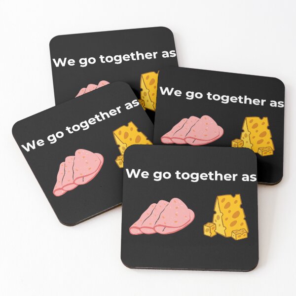 Item preview, We go together as Salami and Cheese (Black) designed and sold by ArtifyAvangard.