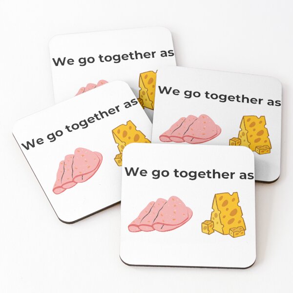 Item preview, We go together as Salami and Cheese (white) designed and sold by ArtifyAvangard.