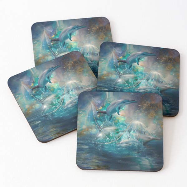 Item preview, Dolphins Playing In Blue Ocean Deep Water  designed and sold by IZiets.