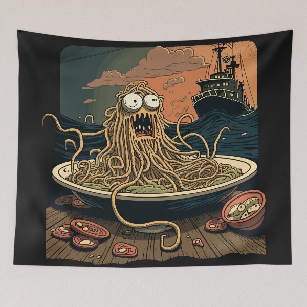 Aperçu de l'œuvre Les spaghettis sont prêts créée et vendue par gitarus.