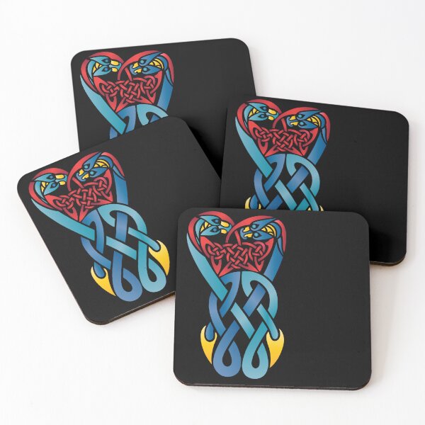 Item preview, Celtic Dragons in Primary Colors designed and sold by MiakadoArts.