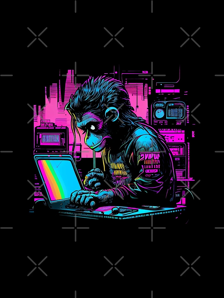 Thumbnail 3 of 3, Scarf, Code coder coding, monkey programmer designed and sold by Danylo Mikhnievych.