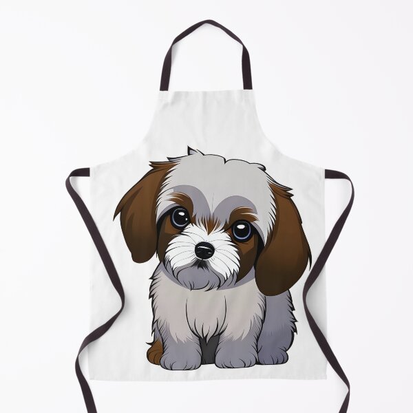 Item preview, Cute Shih Tzu Puppy, cartoon drawing, Ai Generated Art designed and sold by ACC .