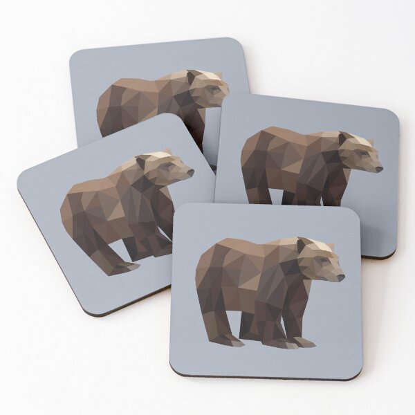 Item preview, Brown Bear Polygon designed and sold by shaldesign.