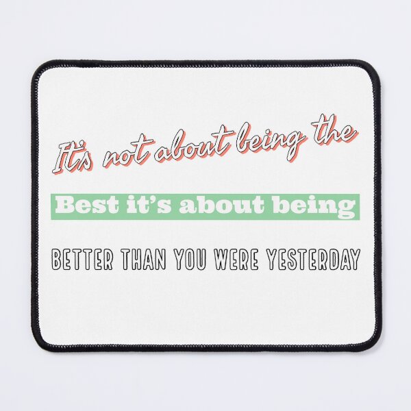 Item preview, Be Better Than Yesterday | Inspirational Motivational Design designed and sold by SimpliText.