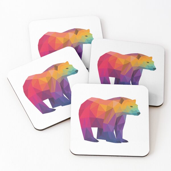 Item preview, Abstract Rainbow Bear Geometric designed and sold by shaldesign.